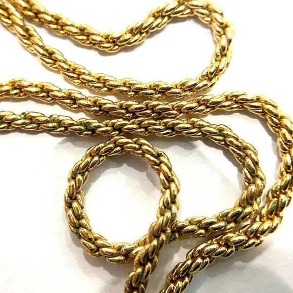 Christian Dior Gold GP Circle in Necklace, approx. 42cm, gold color KB-9751 - Picture 9 of 9